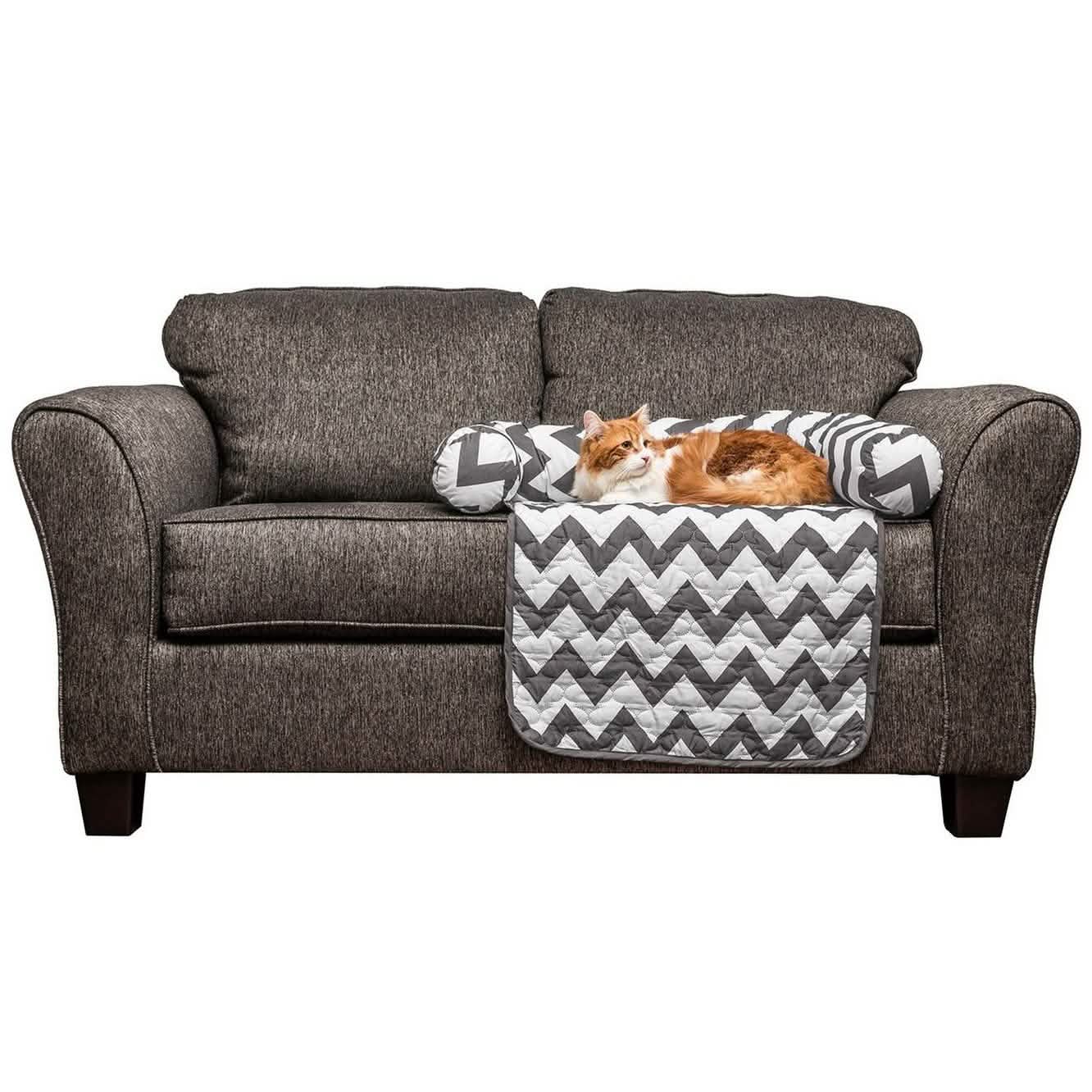 Chevron Reversible Quilted Pet Bed Chair Cover - Assorted Sizes
