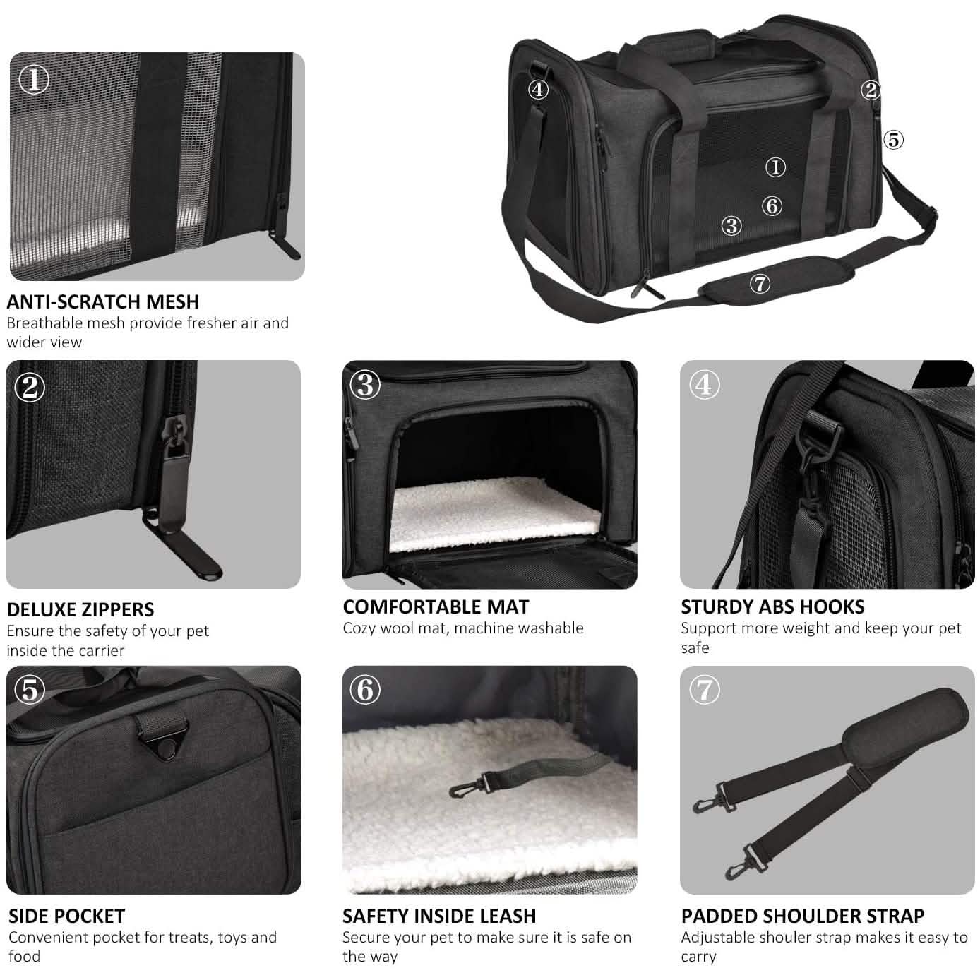 Collapsible Cat Dog Carrier